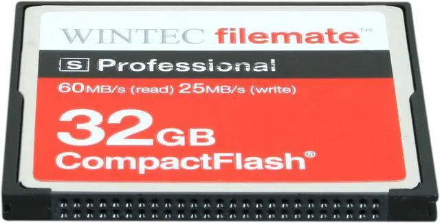 Alt view image 3 of 5 - Wintec FileMate S Professional 32GB Compact Flash (CF) Flash Card Model 3FMCF32GBS-R