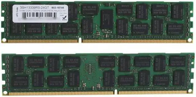 Alt view image 2 of 3 - Wintec 24GB (3 x 8GB) ECC Registered DDR3 1333 (PC3 10666) Server Memory Model 3SH13339R5-24GT