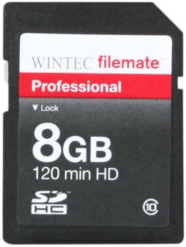 Main image of WINTEC FileMate 8GB Professional Class 10 Secure Digital SDHC Card