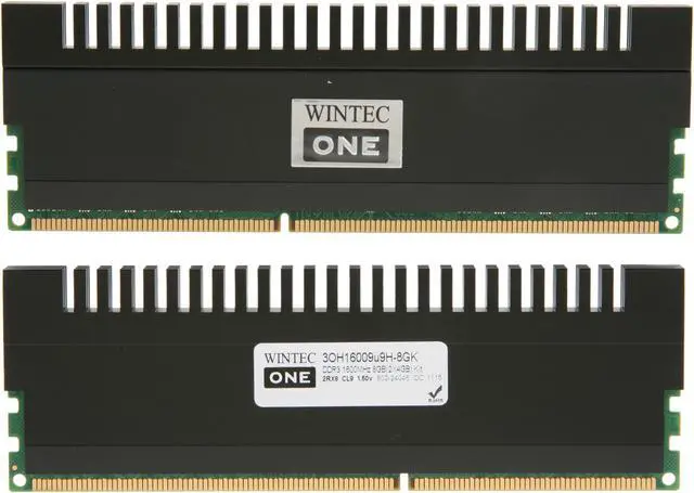 Alt view image 2 of 3 - Wintec One 8GB (2 x 4GB) DDR3 1600 (PC3 12800) Desktop Memory Model 3OH16009U9H-8GK