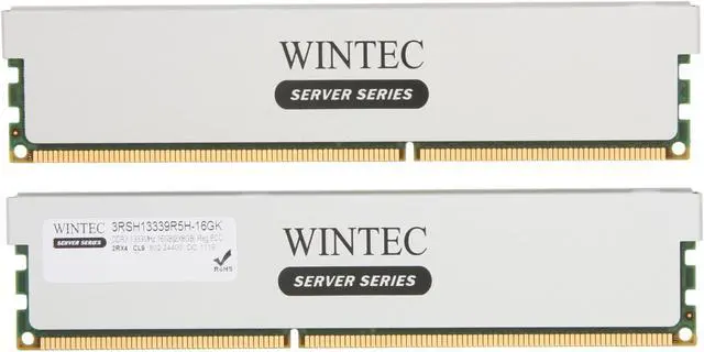 Alt view image 2 of 3 - Wintec 16GB (2 x 8GB) ECC Registered DDR3 1333 (PC3 10666) Server Memory Model 3RSH13339R5H-16GK
