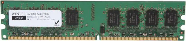 Main image of Wintec Value 2GB DDR2 800 (PC2 6400) Desktop Memory Model 3VT8005U9-2GR