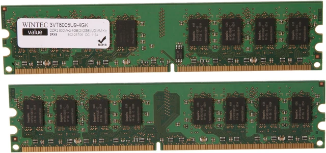 Wintec Value 4GB (2 x 2GB) DDR2 800 (PC2 6400) Desktop Memory