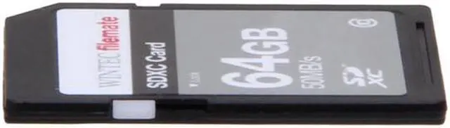 Main image of Wintec FileMate 64GB Secure Digital Extended Capacity (SDXC) Flash Card Model 3FMSD64GBXC-R