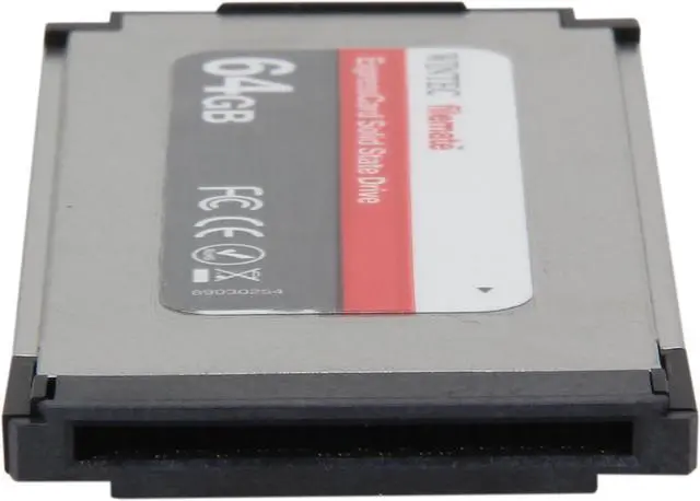Alt view image 3 of 5 - Wintec FileMate ExpressCard 34 64GB ExpressCard MLC Internal / External Solid State Drive (SSD) 3FMS4E064JM-R