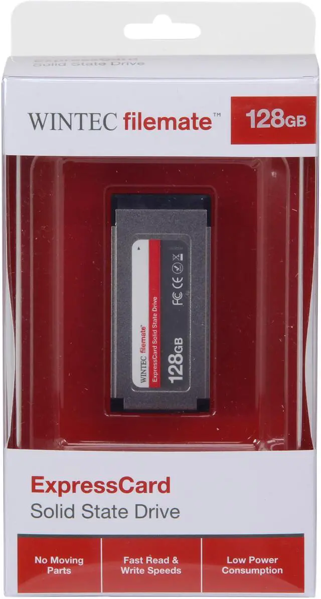 Alt view image 5 of 5 - Wintec FileMate ExpressCard 34 128GB ExpressCard MLC Internal / External Solid State Drive (SSD) 3FMS4E128JM-R