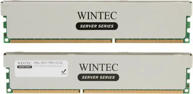 Alt view image 2 of 3 - Wintec 32GB (4 x 8GB) ECC Registered DDR3 1600 (PC3 12800) Server Memory Model 3RSL160011R5H-32GQ