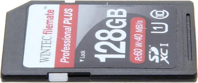 Alt view image 3 of 4 - Wintec Professional PLUS 128GB Secure Digital Extended Capacity (SDXC) Flash Card Model 3FMSD128GU1PI-R