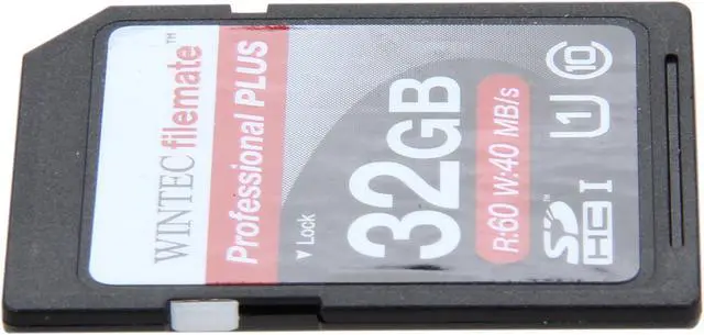 Alt view image 3 of 4 - Wintec Filemate Professional Plus 32GB Secure Digital High-Capacity (SDHC) Flash Card Model 3FMSD32GBU1PI-R