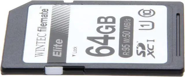 Alt view image 3 of 4 - Wintec Filemate Elite 64GB Secure Digital Extended Capacity (SDXC) Flash Card Model 3FMSX64GU1E-R