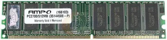 Main image of Wintec AMPO 512MB DDR 333 (PC 2700) Desktop Memory Model 35144588-P