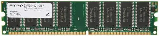 Main image of Wintec AMPO 1GB DDR 400 (PC 3200) Desktop Memory Model 3AMD1400-1GB-R