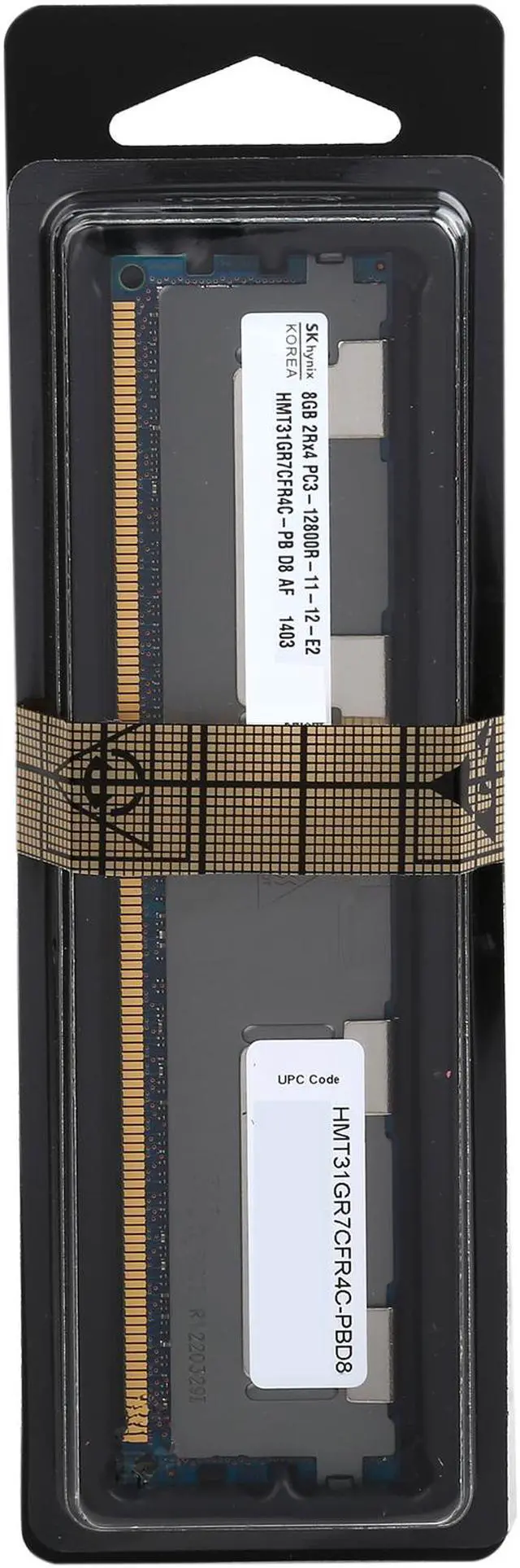 Alt view image 3 of 3 - SK hynix 8GB ECC Registered DDR3 1600 (PC3 12800) Server Memory Model HMT31GR7CFR4C-PBD8