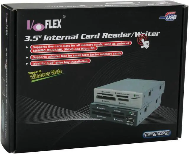 Alt view image 8 of 8 - Koutech IO-RCM620 USB 2.0 3.5" Card Reader