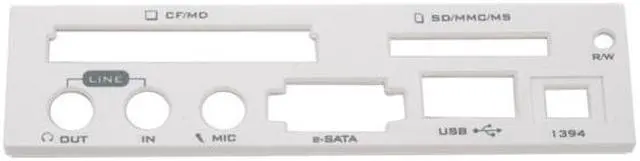 Alt view image 6 of 8 - Koutech IO-FPM421 USB 2.0 5-in-1 Card Reader with USB 2.0 / Firewire 1394a / Audio Ports / eSATA (3.5")