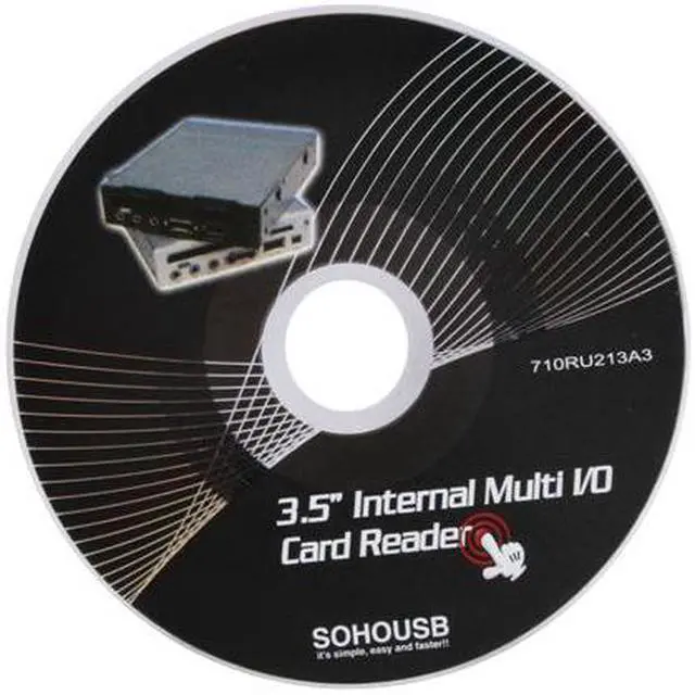 Alt view image 7 of 8 - Koutech IO-FPM421 USB 2.0 5-in-1 Card Reader with USB 2.0 / Firewire 1394a / Audio Ports / eSATA (3.5")