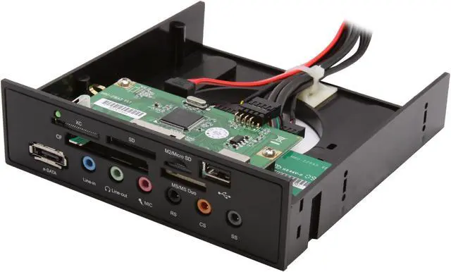 Main image of Koutech IO-FPM522 All-in-one USB 2.0 5.25" Front Panel Multi-format Card Reader with USB 2.0 / eSATA / HD Audio Ports