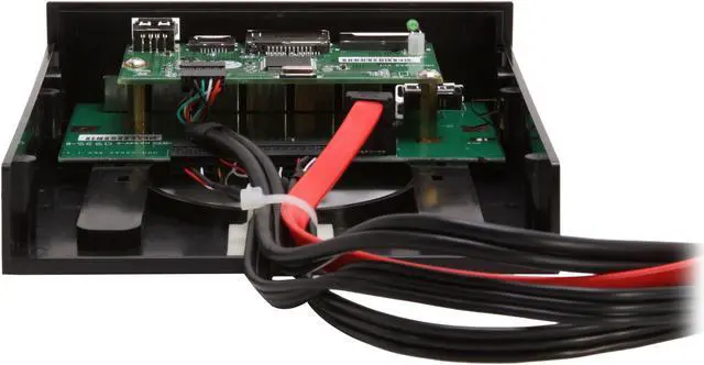 Alt view image 4 of 6 - Koutech IO-FPM522 All-in-one USB 2.0 5.25" Front Panel Multi-format Card Reader with USB 2.0 / eSATA / HD Audio Ports