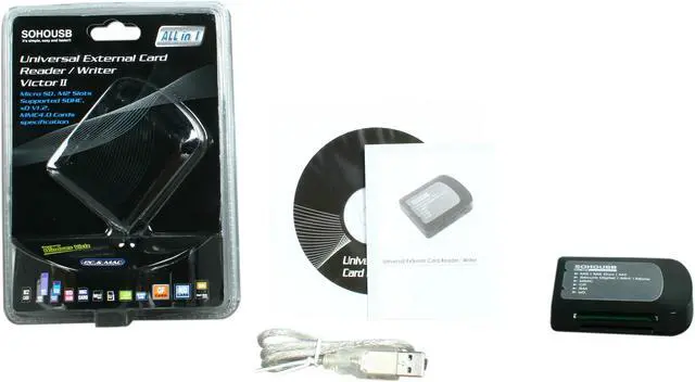 Alt view image 5 of 5 - Koutech IO-RC523 All-in-one USB 2.0 Card Reader