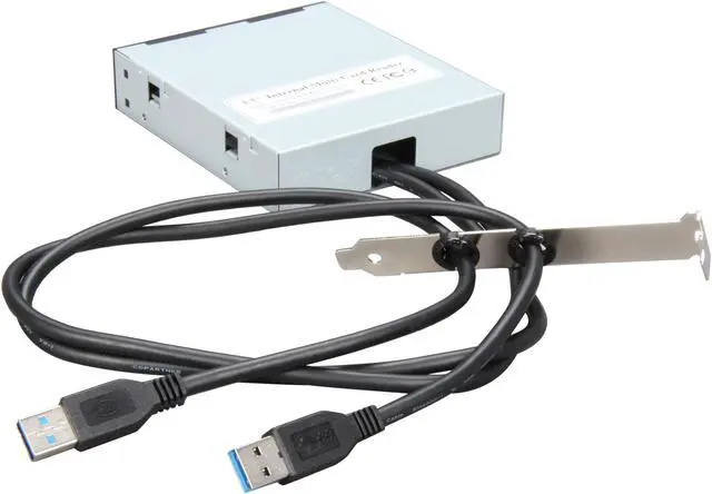 Alt view image 4 of 5 - Koutech IO-RCM630 SuperSpeed USB 3.0 Support SD/ CF/ xD/ MS/ MMC. Multi-in-1 Front Panel Internal Card Reader with USB 3.0 Port (3.5")