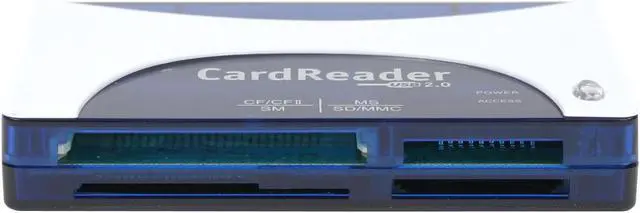 Alt view image 2 of 5 - AMC AECR-03 BL 29-in-1 USB 2.0 Mini External Card Reader/Writer