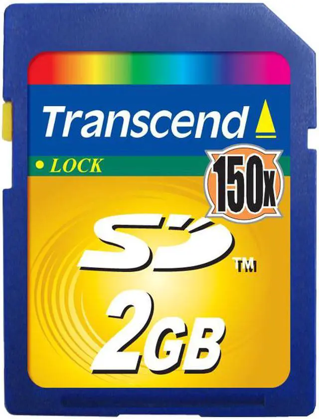 Main image of Transcend 2GB Secure Digital (SD) Flash Card Model TS2GSD150