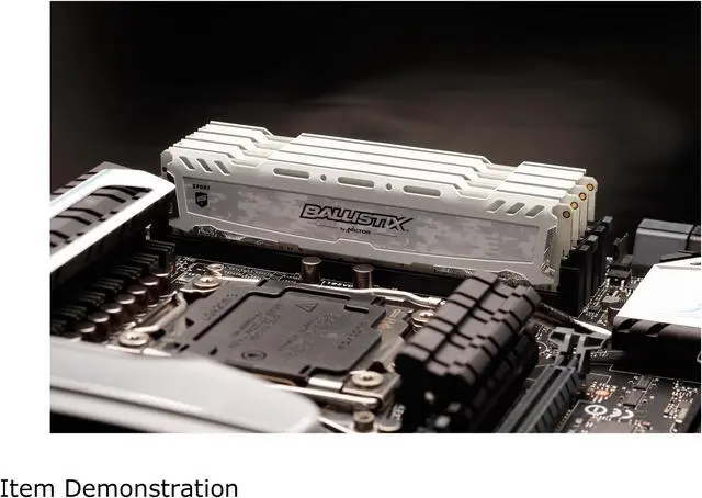 Alt view image 3 of 4 - Ballistix Sport LT 8GB Single DDR4 2666 MT/s (PC4-21300) DR x8 DIMM 288-Pin Memory - BLS8G4D26BFSC (White)