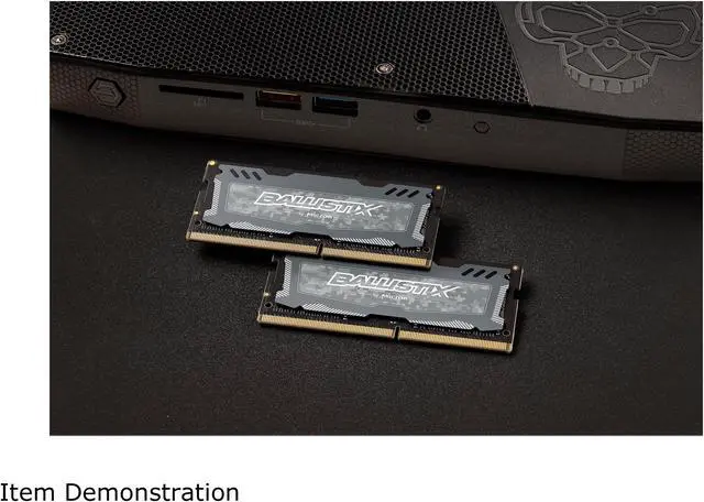 Alt view image 4 of 5 - Crucial Ballistix Sport LT 2666 MHz DDR4 DRAM Laptop Gaming Memory Kit 32GB (16GBx2) CL16 BLS2K16G4S26BFSD (Gray)