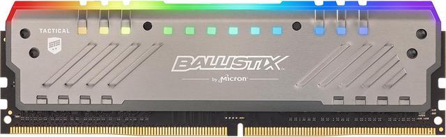 Crucial Ballistix Tactical Tracer RGB 2666 MHz DDR4 DRAM Desktop Gaming  Memory Single 16GB CL16 BLT16G4D26BFT4