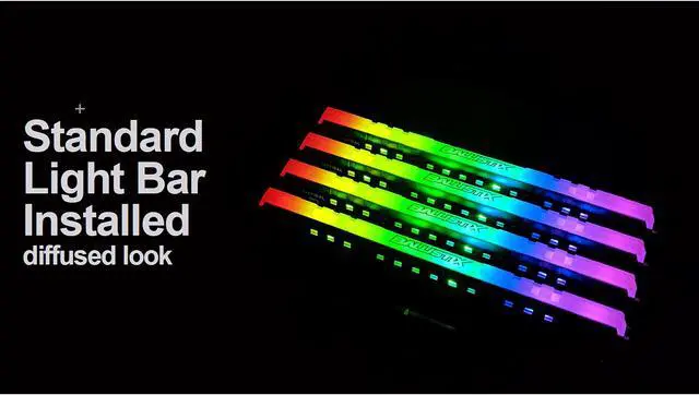 Alt view image 8 of 10 - Crucial Ballistix Tactical Tracer RGB 2666 MHz DDR4 DRAM Desktop Gaming Memory Kit 32GB (16GBx2) CL16 BLT2K16G4D26BFT4