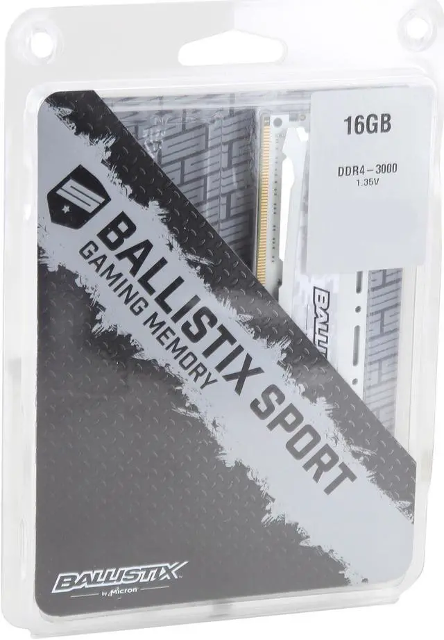 Alt view image 2 of 2 - Ballistix Sport LT 16GB DDR4 3000 (PC4 24000) Desktop Memory Model BLS16G4D30AESC