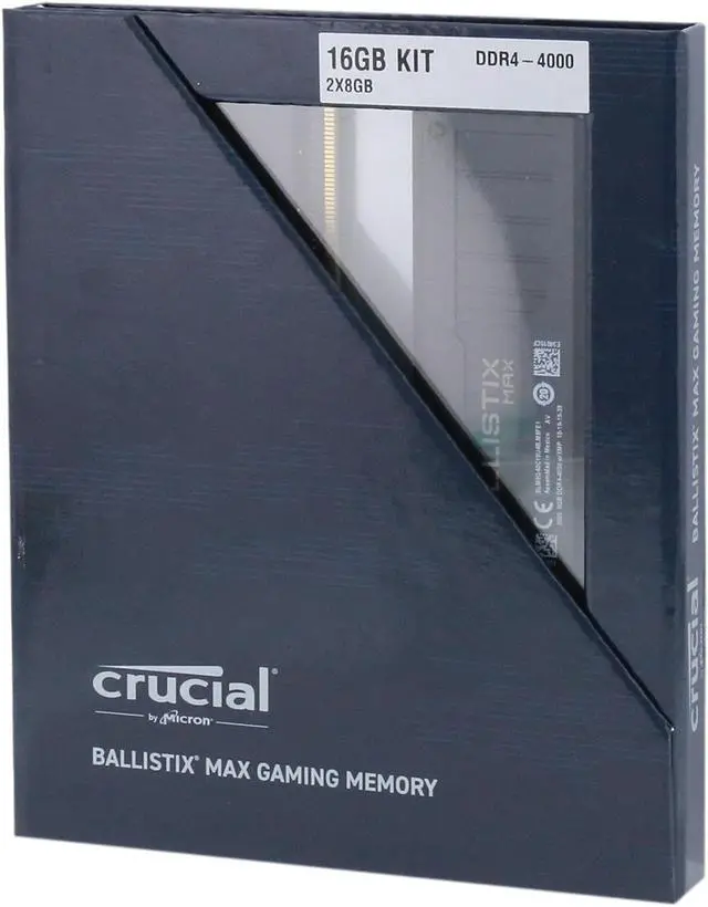 Alt view image 3 of 3 - Crucial Ballistix MAX 4000 MHz DDR4 PC RAM Desktop Gaming Memory Kit 16GB (8GBx2) CL18 BLM2K8G40C18U4B (BLACK)