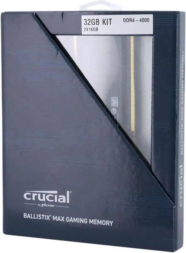 Alt view image 3 of 3 - Crucial Ballistix MAX 4000 MHz DDR4 DRAM Desktop Gaming Memory Kit 32GB (16GBx2) CL18 BLM2K16G40C18U4B (BLACK)