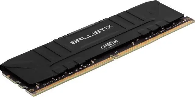 Alt view image 2 of 8 - Crucial Ballistix 3200 MHz DDR4 DRAM Desktop Gaming Memory Kit 16GB (8GBx2) CL16 BL2K8G32C16U4B (BLACK)