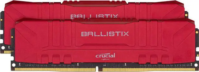 Main image of Crucial Ballistix 3200 MHz DDR4 PC RAM Desktop Gaming Memory Kit 16GB (8GBx2) CL16 BL2K8G32C16U4R (RED)