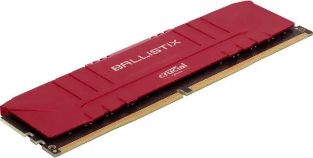 Alt view image 2 of 9 - Crucial Ballistix 3200 MHz DDR4 PC RAM Desktop Gaming Memory Kit 16GB (8GBx2) CL16 BL2K8G32C16U4R (RED)
