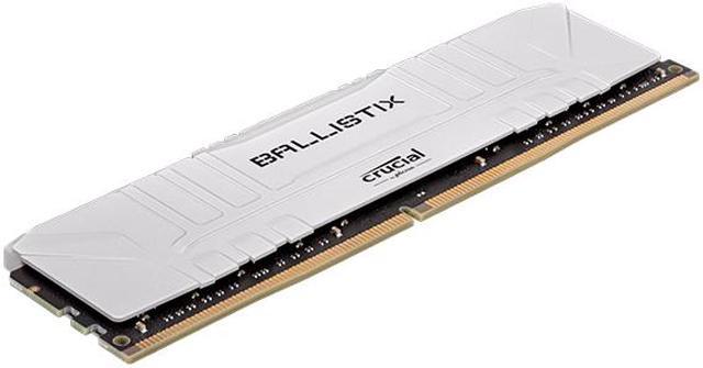 Crucial Ballistix 3200 MHz DDR4 PC RAM Desktop Gaming Memory Kit 32GB  (16GBx2) CL16 BL2K16G32C16U4W (WHITE)