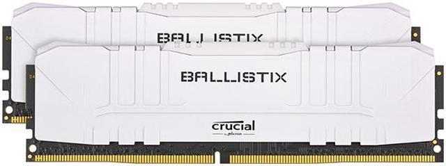 Crucial Ballistix 3200 MHz DDR4 DRAM Desktop Gaming Memory Kit 64GB  (32GBx2) CL16 BL2K32G32C16U4W (WHITE)