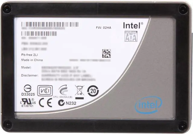 Alt view image 3 of 6 - Intel X25-M Mainstream 2.5" 160GB SATA II MLC Internal Solid State Drive (SSD) SSDSA2MH160G2R5