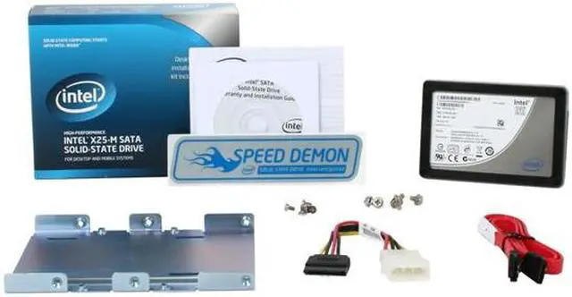 Alt view image 6 of 6 - Intel X25-M 2.5" 80GB SATA II MLC Internal Solid State Drive (SSD) SSDSA2MH080G2K5