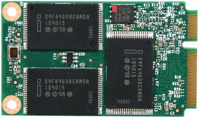 Alt view image 4 of 5 - Intel 310 Series SSDMAEMC040G2C1 mSATA 40GB mSATA (mini PCIe form factor) MLC Enterprise Solid State Disk - OEM