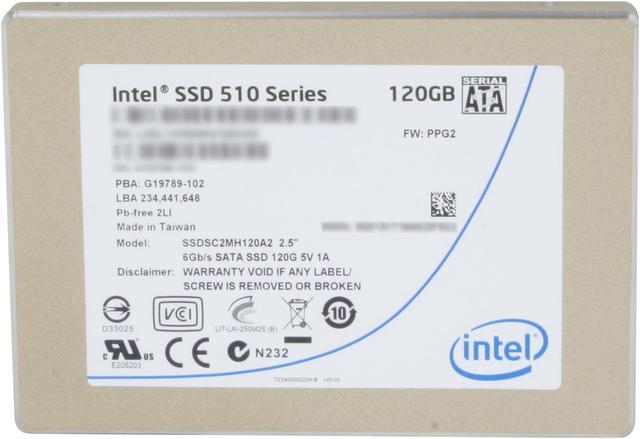 Intel 510 Series (Elm Crest) SSDSC2MH120A2K5 2.5