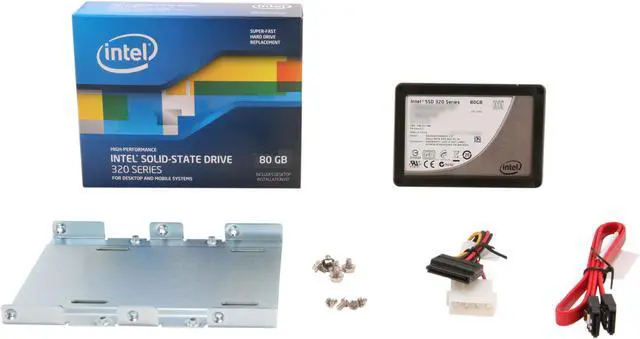 Alt view image 6 of 6 - Intel 320 Series 2.5" 80GB SATA II MLC Internal Solid State Drive (SSD) SSDSA2CW080G3K5