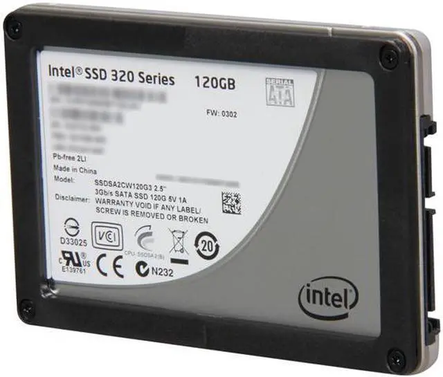 Alt view image 2 of 5 - Intel 320 Series 2.5" 120GB SATA II MLC Internal Solid State Drive (SSD) SSDSA2CW120G3K5