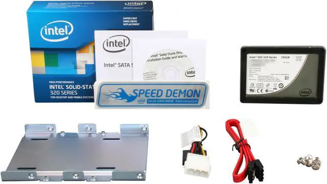 Alt view image 6 of 6 - Intel 320 Series 2.5" 160GB SATA II MLC Internal Solid State Drive (SSD) SSDSA2CW160G3K5