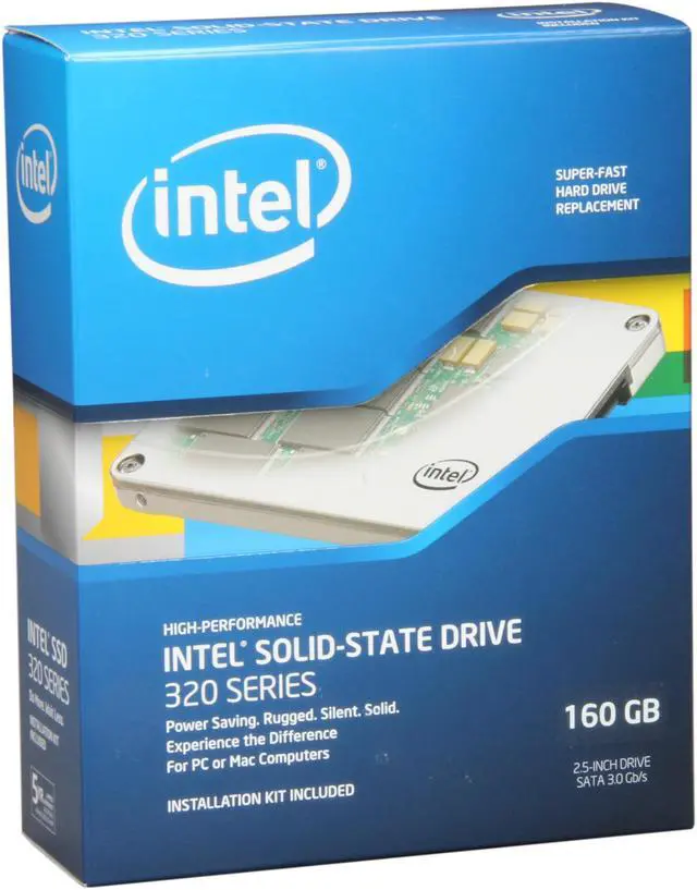 Main image of Intel 320 Series 2.5" 160GB SATA II MLC Internal Solid State Drive (SSD) SSDSA2CW160G3B5