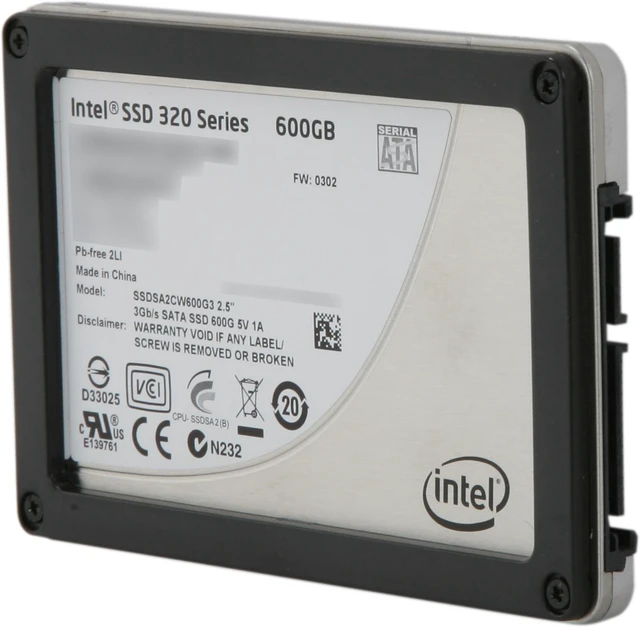Intel 320 Series 2.5" 600GB SATA II MLC Internal Solid State Drive (SSD ...