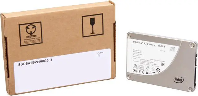 Alt view image 4 of 4 - Intel 320 Series 2.5" 160GB SATA II MLC Internal Solid State Drive (SSD) SSDSA2BW160G301 - OEM