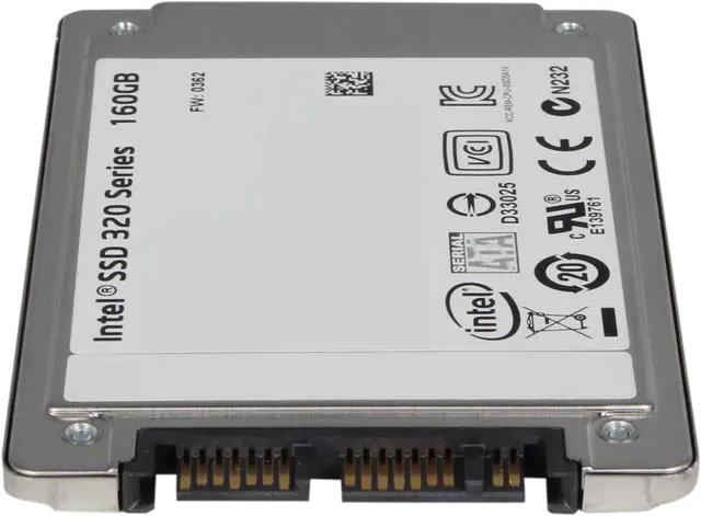 Alt view image 3 of 5 - Intel 320 Series 2.5" 160GB SATA II MLC Internal Solid State Drive (SSD) SSDSA1NW160G301 - OEM