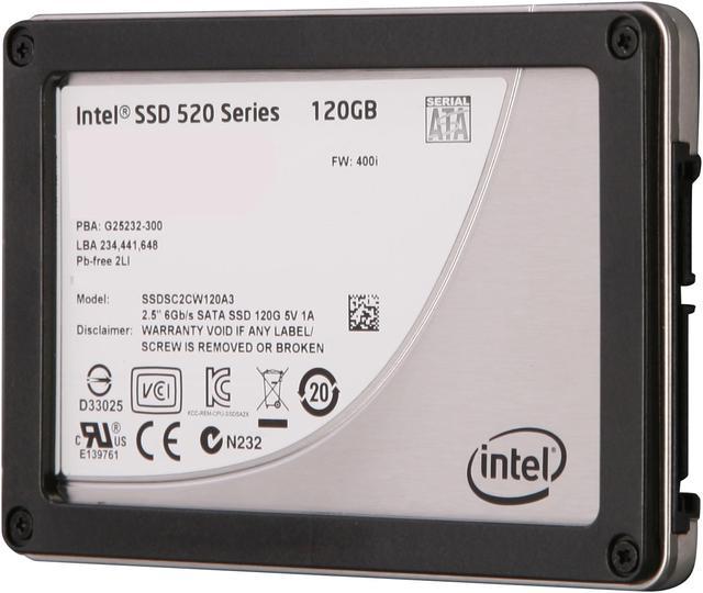 Intel 520 Series Cherryville 120GB SATA III MLC Internal Solid State Drive (SSD) SSDs - Newegg.com